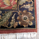 Classic Tabriz Style India Rug in Rusty Red 4 x 6.2