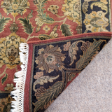 Classic Tabriz Style India Rug in Rusty Red 4 x 6.2