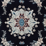 Elegant Dark Blue & Ivory Nain Persian Rug 4 x 6.5