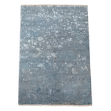 Modern Floral Ikat Gray Rug 4.3 x 6.1