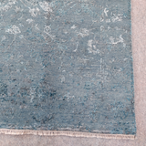Modern Floral Ikat Gray Rug 4.3 x 6.1
