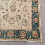 Beautiful Ziegler Persian Rug Blue & Ivory 4 x 6