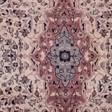 Small Super Fine Persian Rug in Rust & Ivory 3.2 x 5.3