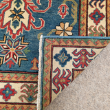 Classic Kazak Blue & Ivory Area Rug 3.3 x 5