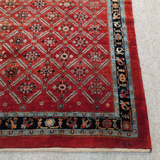 Traditional Red Konya Turkish Rug 6.8 x 7.9