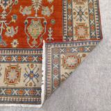 Antique-Style Red Kazak Persian Rug 6.2 x 8.1